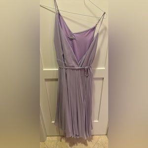 Tart lavender wrap dress